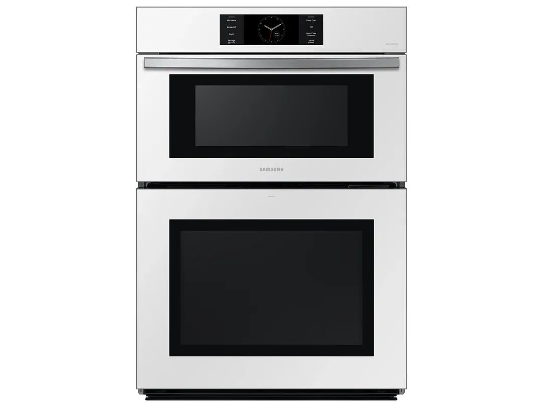 Samsung Bespoke Series White 30" Electric Oven And Microwave Combo
