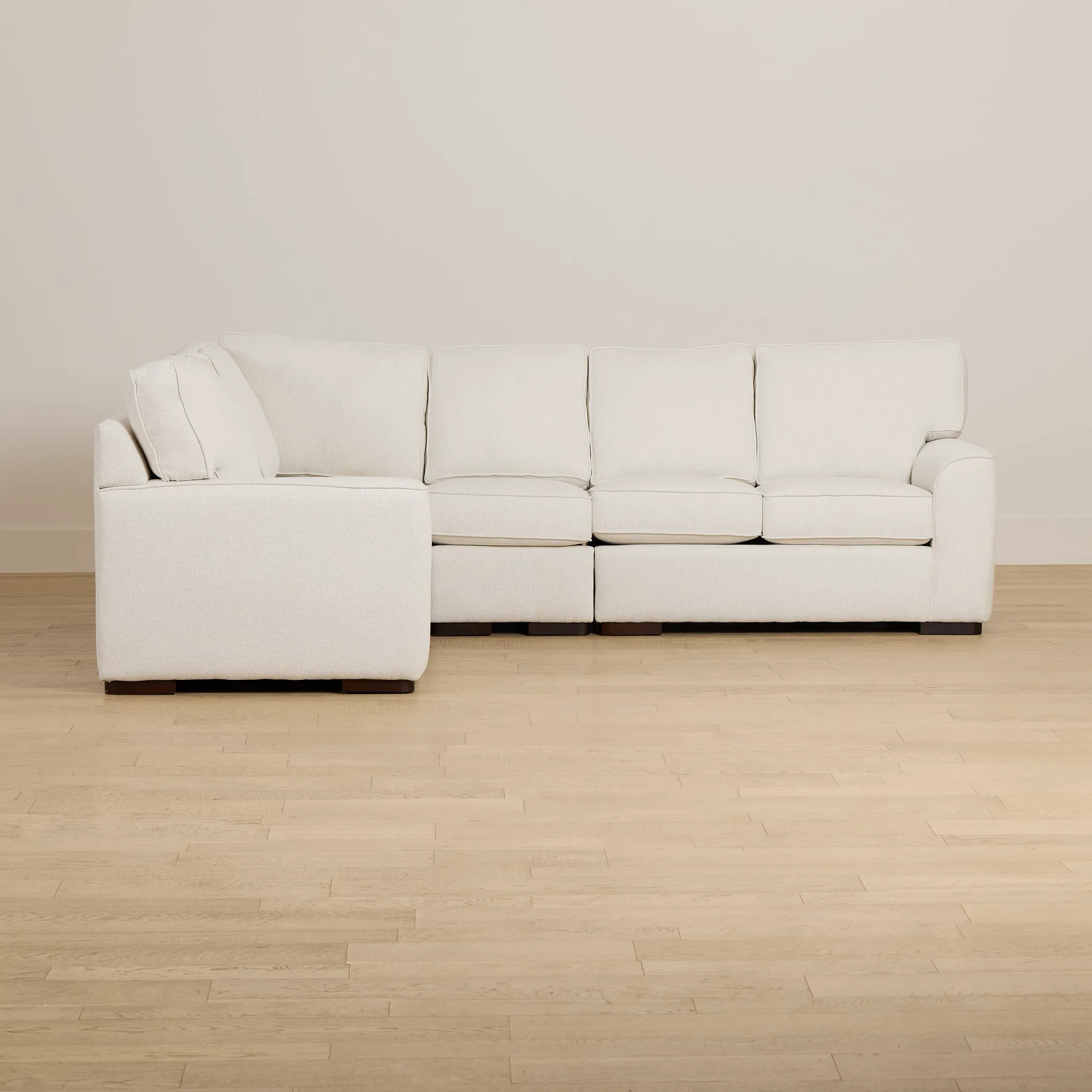 Sinclair Light Beige Fabric Medium Two-arm Sectional