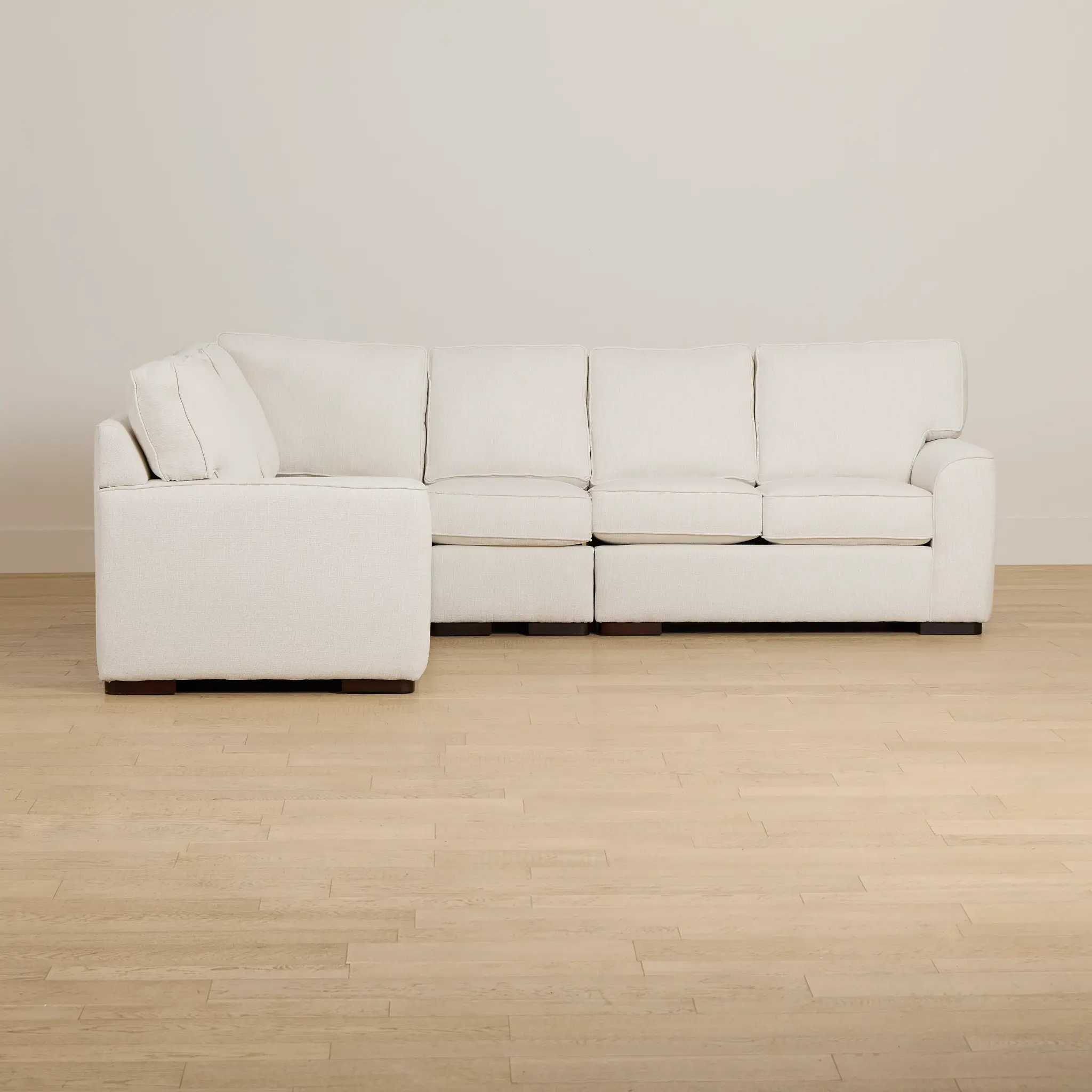 Sinclair Light Beige Fabric Medium Two-arm Sectional Sinclair Light Beige Fabric Medium Two-arm Sectional