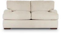 Alpha Beige Fabric Loveseat