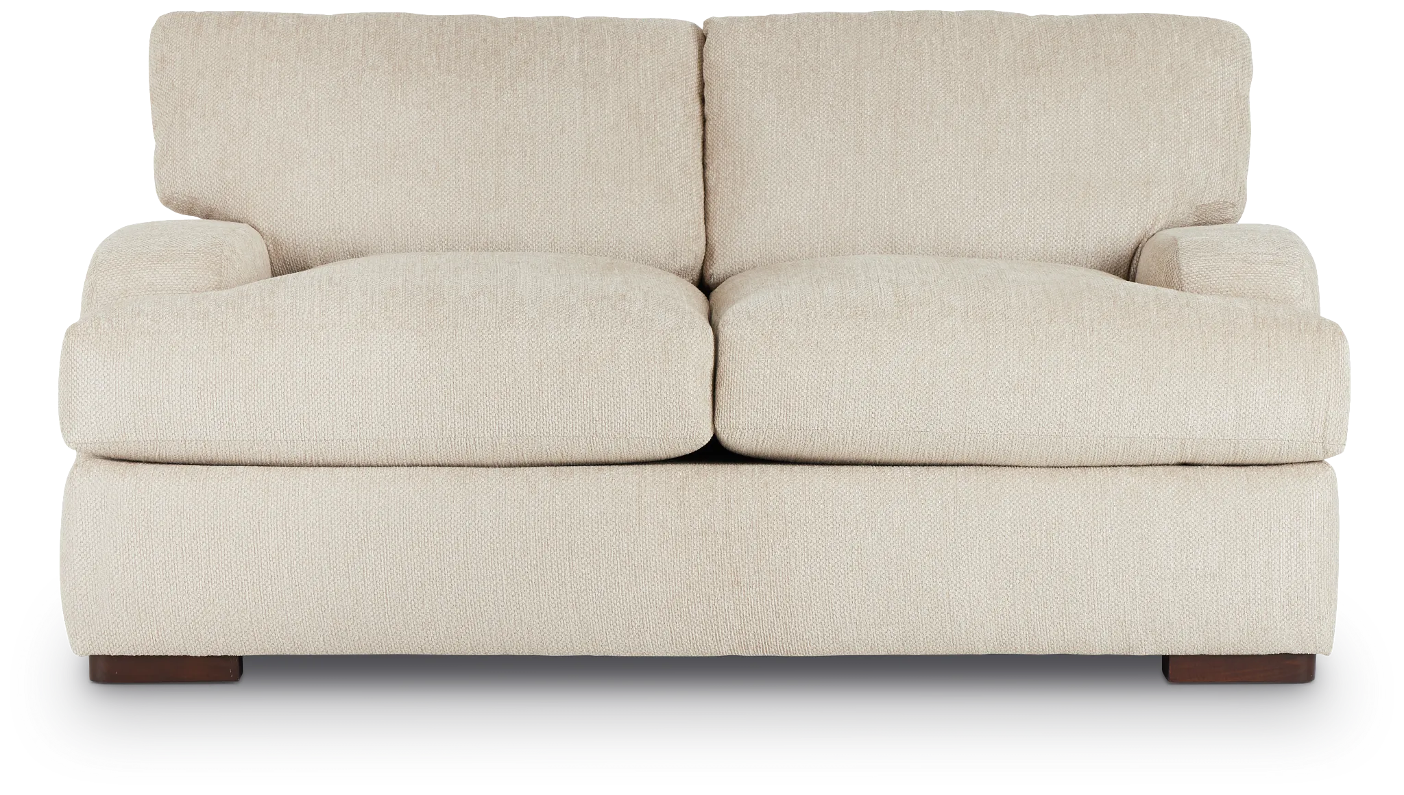 Alpha Beige Fabric Loveseat