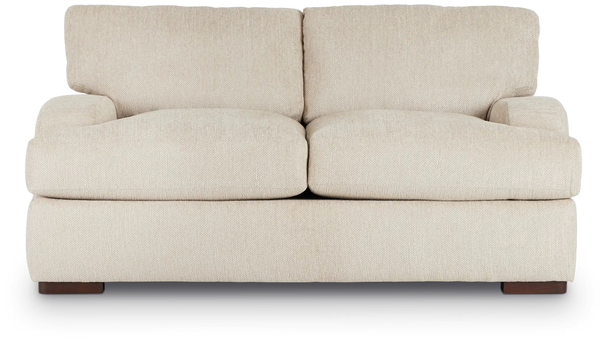 Alpha Beige Fabric Loveseat Alpha Beige Fabric Loveseat