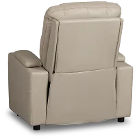 Optimus Beige Lthr/vinyl Power Recliner