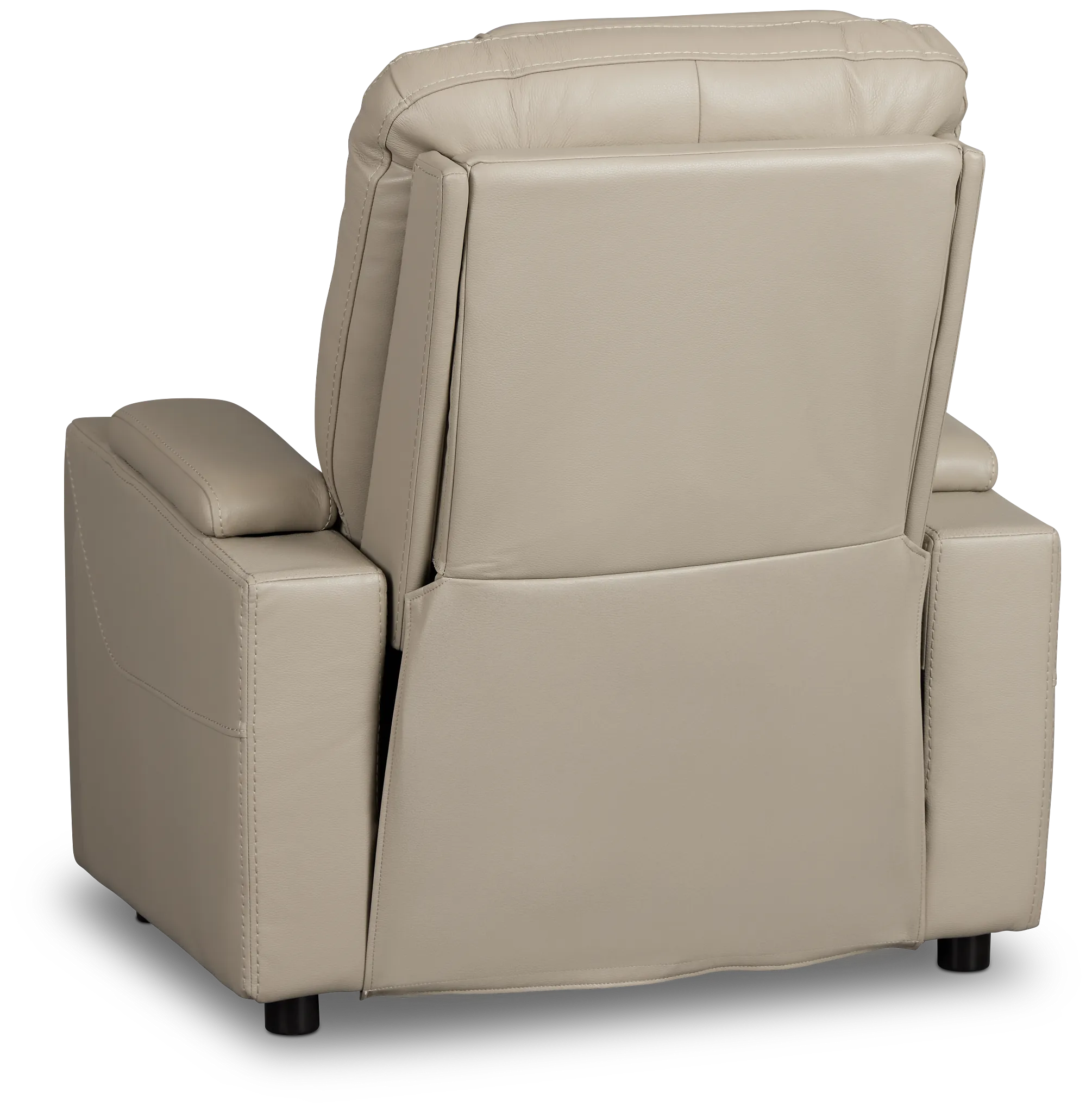 Optimus Beige Lthr/vinyl Power Recliner