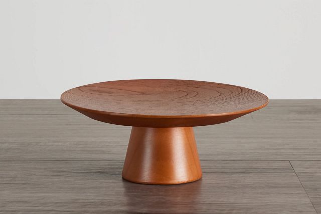 Cecilia Mid Tone Wood Cake Stand