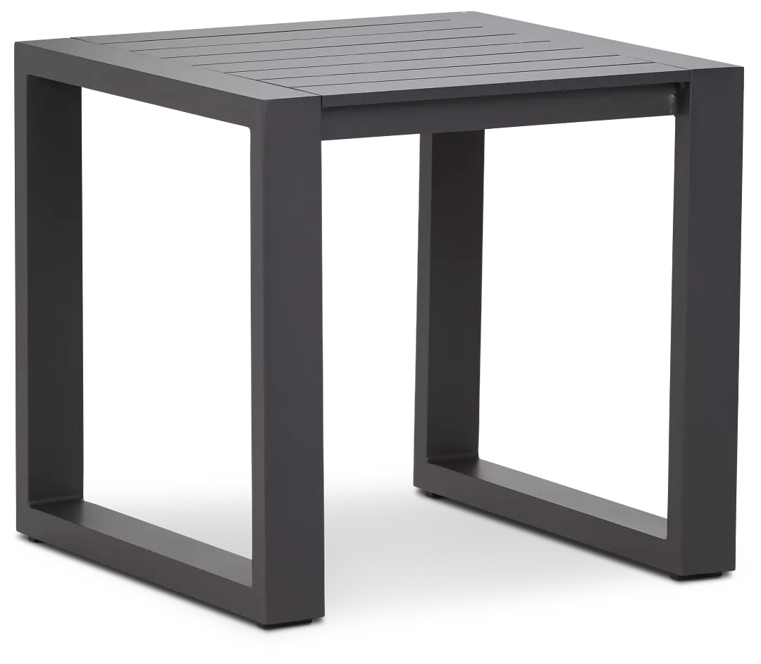 Linear2 Dark Gray Aluminum End Table