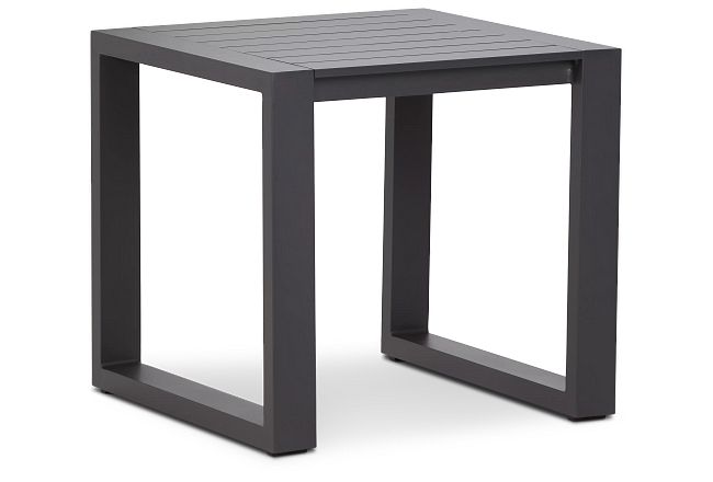 Linear2 Dark Gray Aluminum End Table
