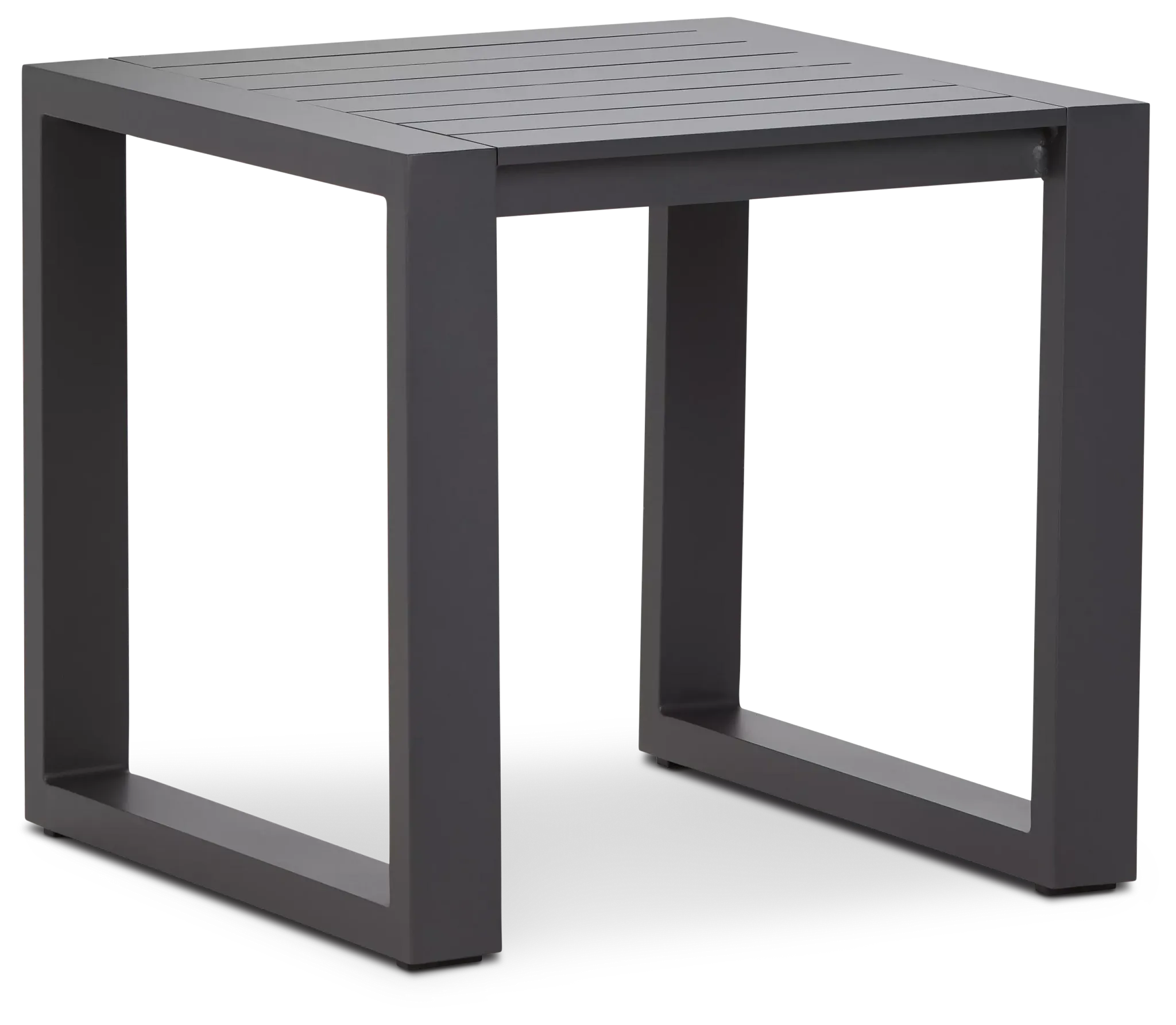 Linear2 Dark Gray Aluminum End Table