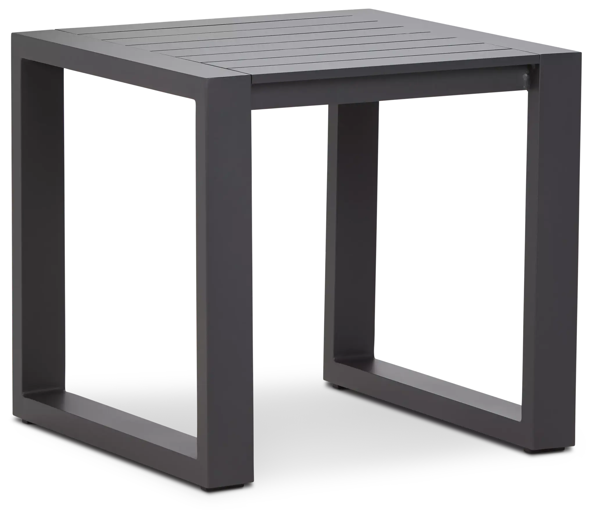 Linear2 Dark Gray Aluminum End Table Linear2 Dark Gray Aluminum End Table
