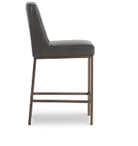 Sierra Dark Gray Bonded Ltr 24" Barstool