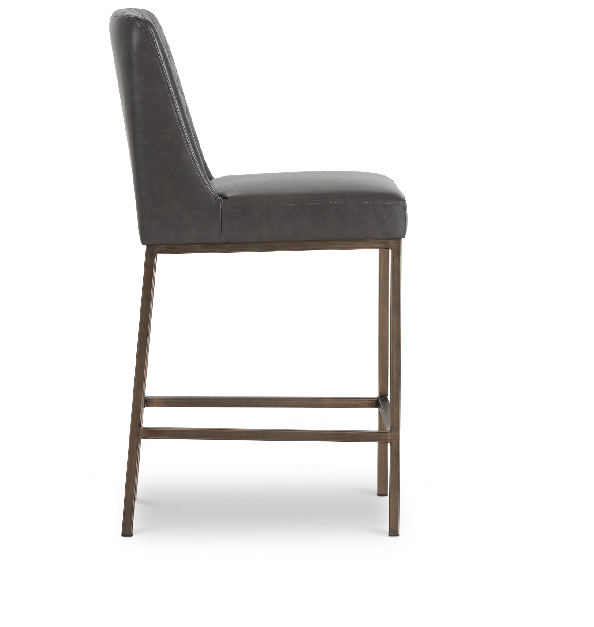 Sierra Dark Gray Bonded Ltr 24" Barstool
