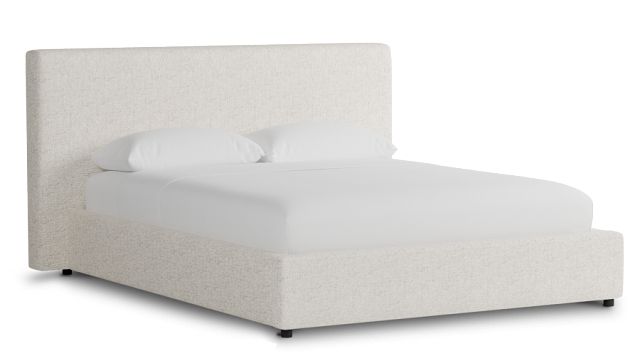 Grayton Natural Beauty Beige 44" Upholstered Platform Bed