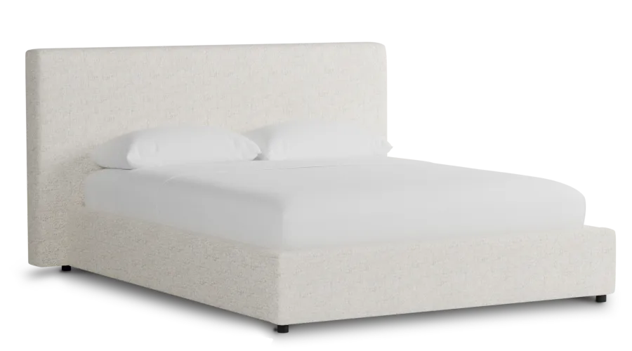 Grayton Natural Beauty Beige 44" Upholstered Platform Bed
