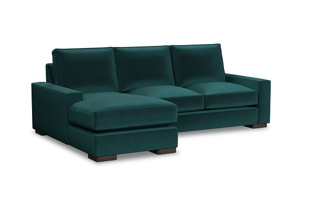 Edgewater Joya Teal Left Chaise Sectional