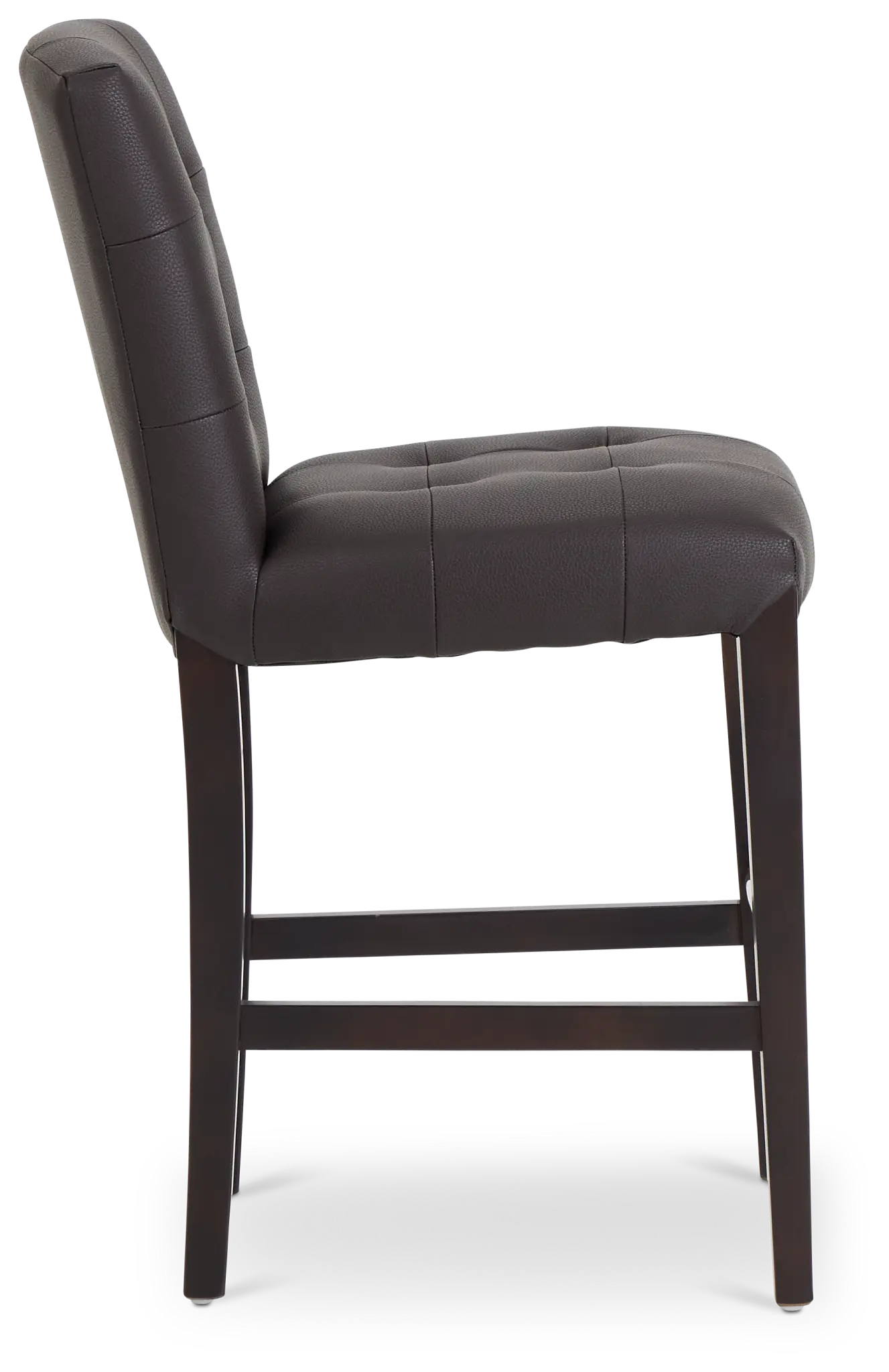 Shelby Dark Brown Micro 24" Upholstered Barstool Shelby Dark Brown Micro 24" Upholstered Barstool
