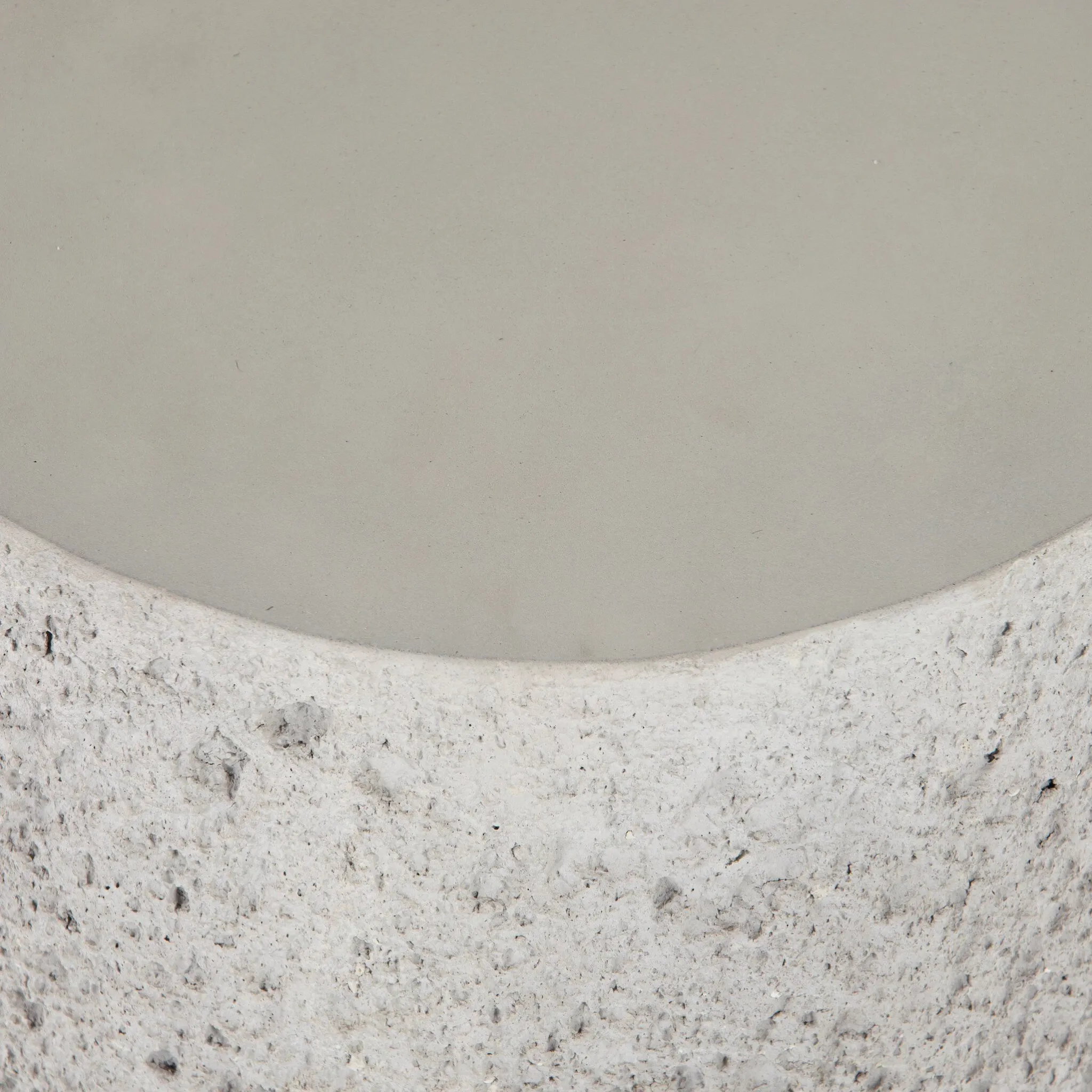 Raina White Stone End Table