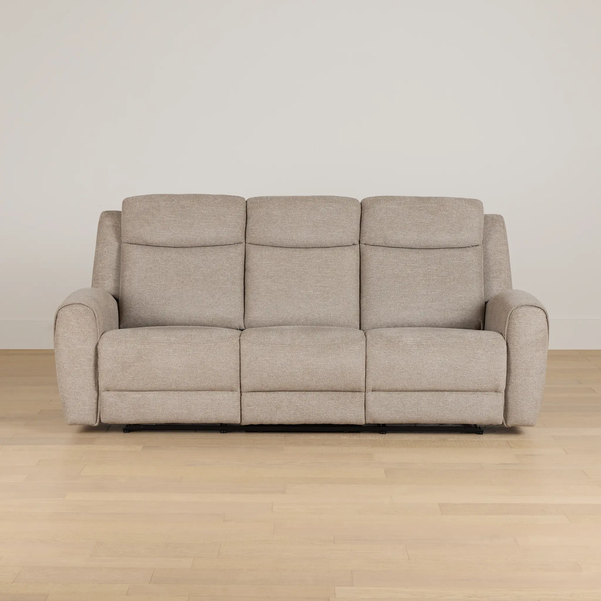 Walker Beige Fabric Reclining Sofa Walker Beige Fabric Reclining Sofa