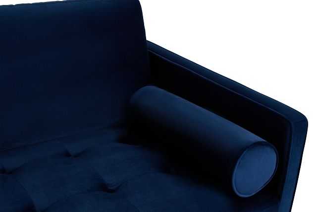 Luna Dark Blue Velvet Sofa (5)