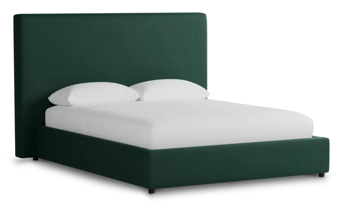 Grayton Joya Green 54" Upholstered Platform Bed Grayton Joya Green 54" Upholstered Platform Bed