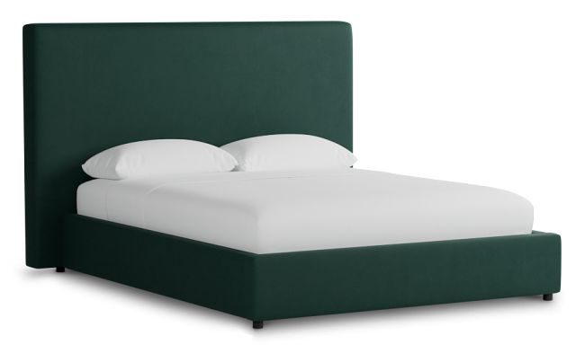 Grayton Joya Green 54" Upholstered Platform Bed