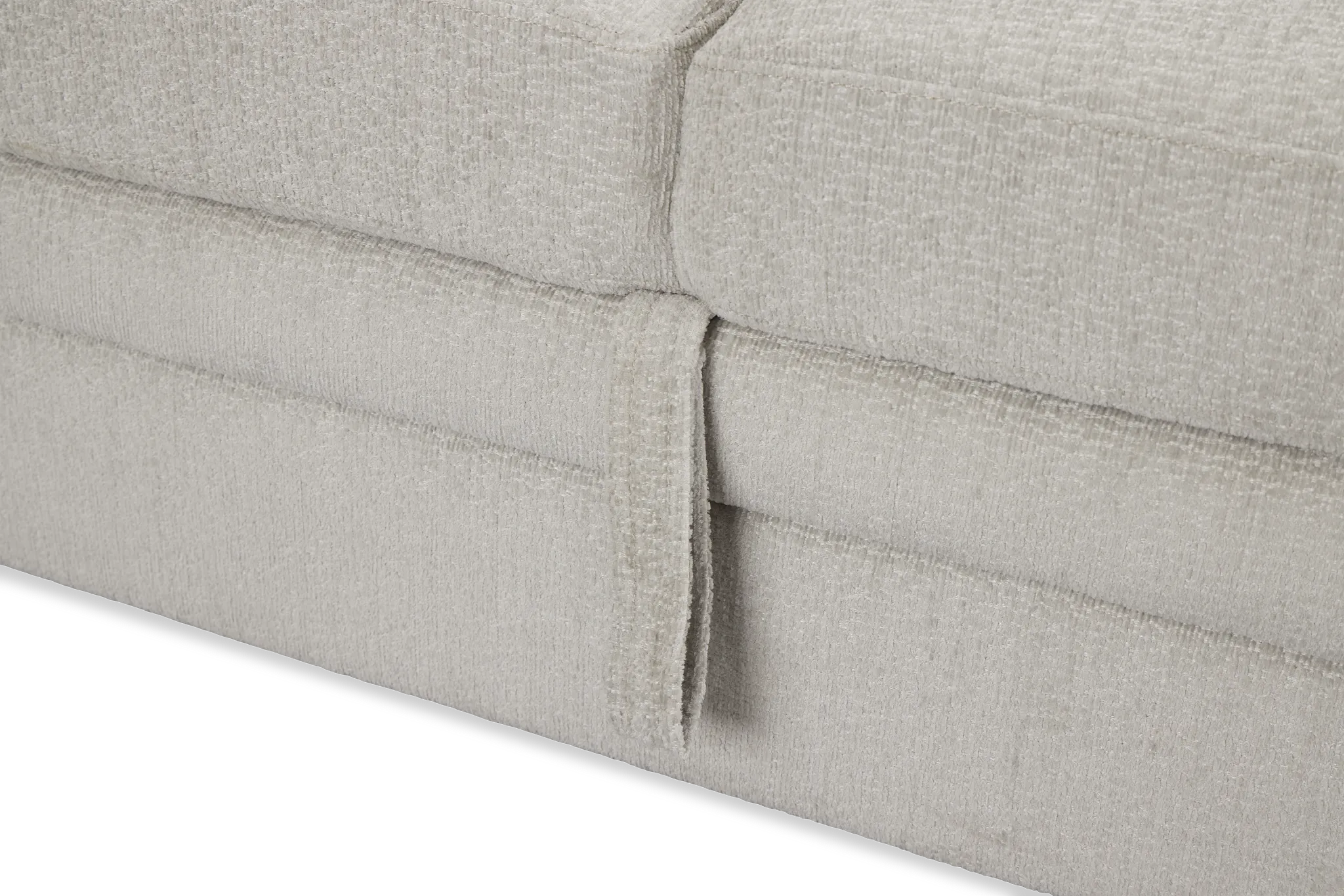 Everly Gray Fabric Small 2-arm Right Sleeper Storage Sectional