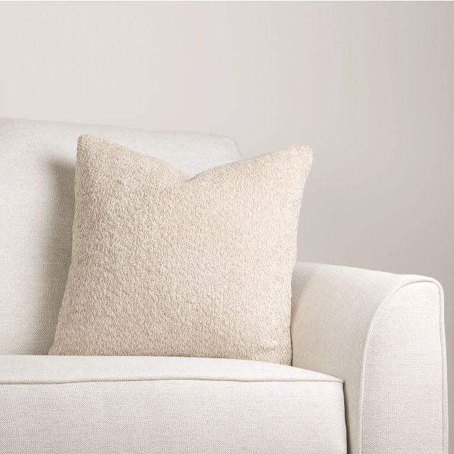Calista Beige 20" Square Accent Pillow