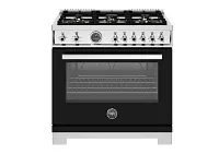 Bertazzoni 366 Series Black 36" Gas Range
