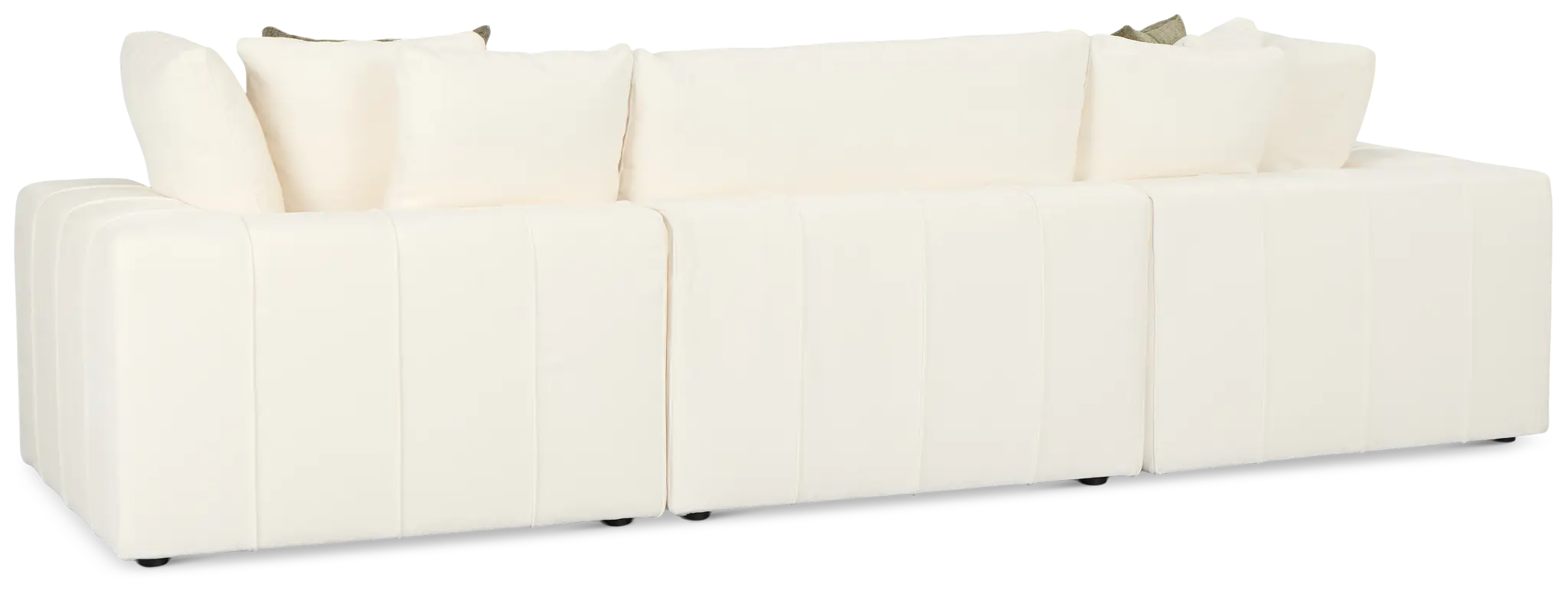 Cruz White Fabric 3-piece Modular Sofa Cruz White Fabric 3-piece Modular Sofa