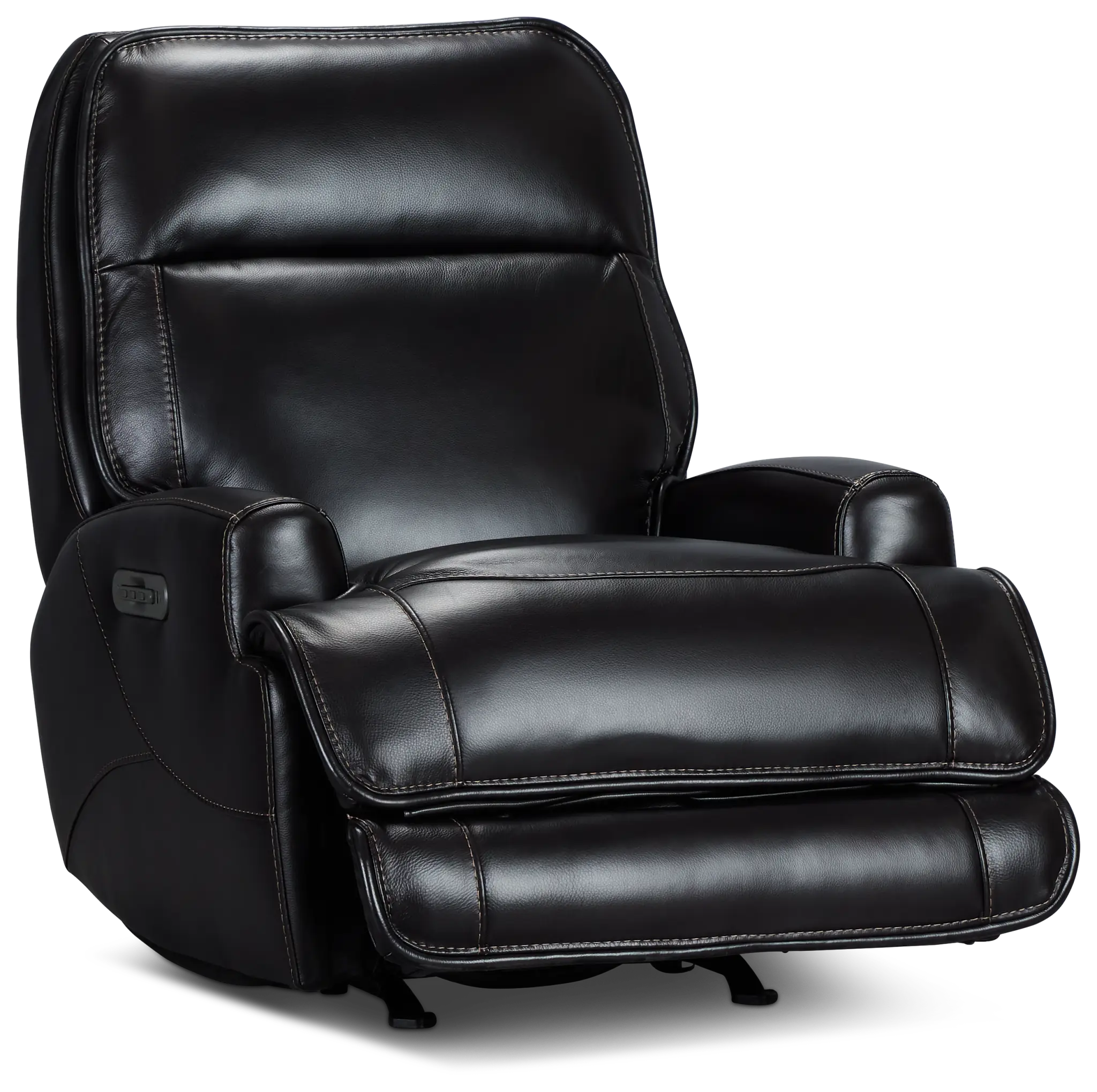 Casey Black Lthr/vinyl Power Rocker Recliner Casey Black Lthr/vinyl Power Rocker Recliner