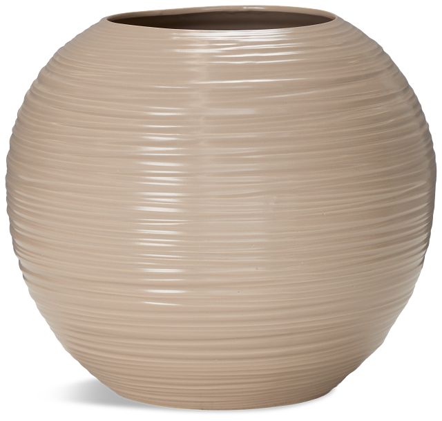 Puria Light Beige Large Vase