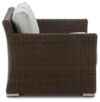 Southport Gray Woven Loveseat