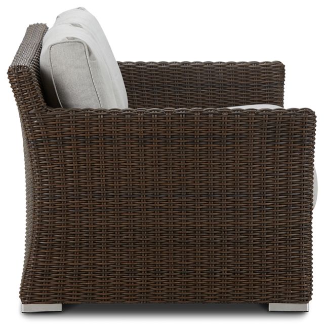 Southport Gray Woven Loveseat