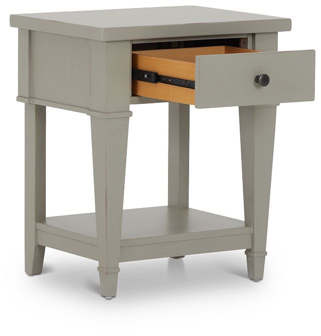 Stoney Gray 1-drawer Nightstand