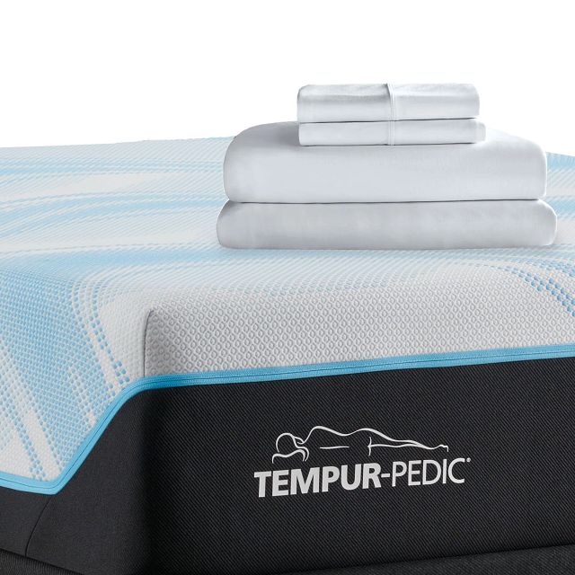 Tempur-pedic Breeze Cooling White Tencel Ctn Sheets