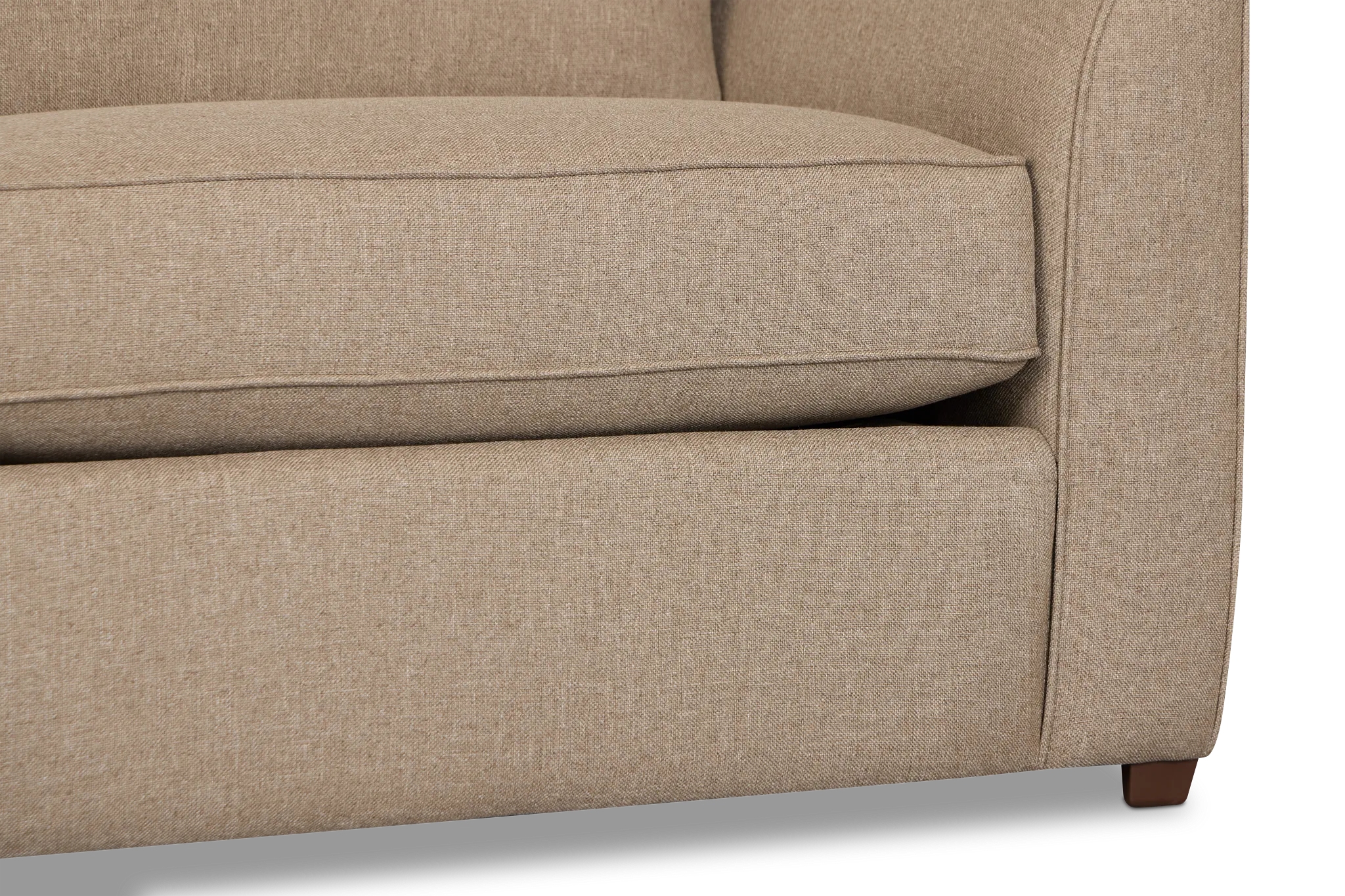 Tate Brown Fabric Memory Foam Sleeper