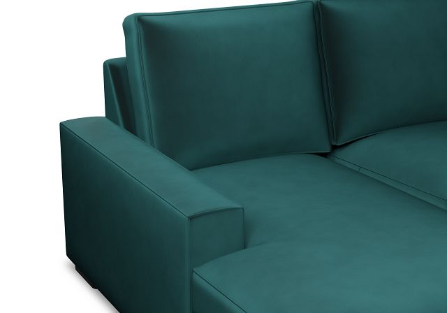 Edgewater Joya Teal Left Chaise Sectional