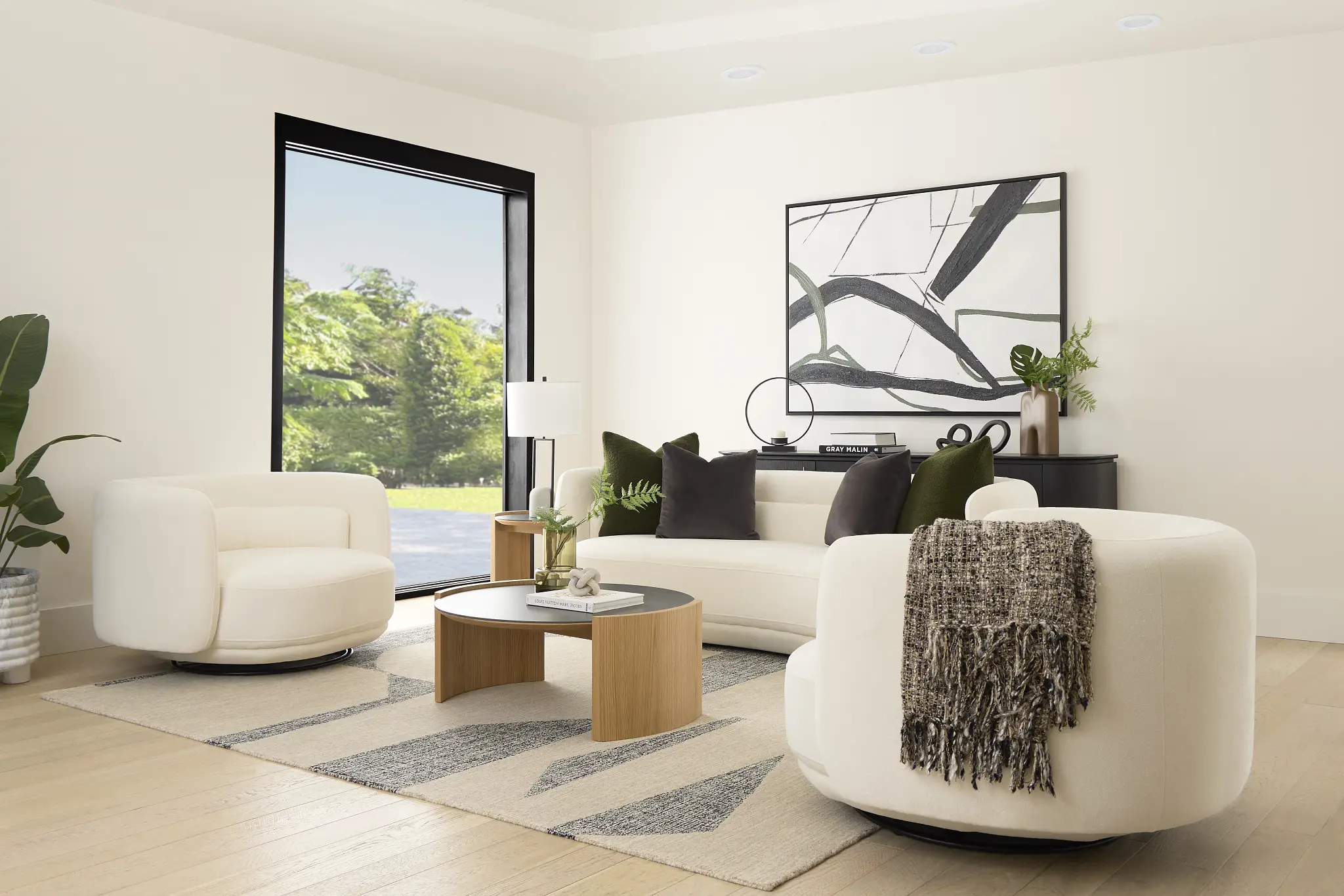 Presley White Fabric Sofa Presley White Fabric Sofa