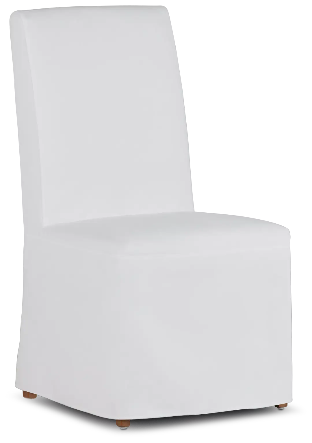 Destination White Long Slipcover Chair With Light Tone Leg Destination White Long Slipcover Chair With Light Tone Leg