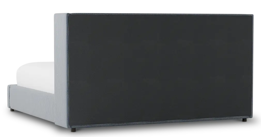 Captiva Lucy Navy 48" Upholstered Shelter Bed Captiva Lucy Navy 48" Upholstered Shelter Bed