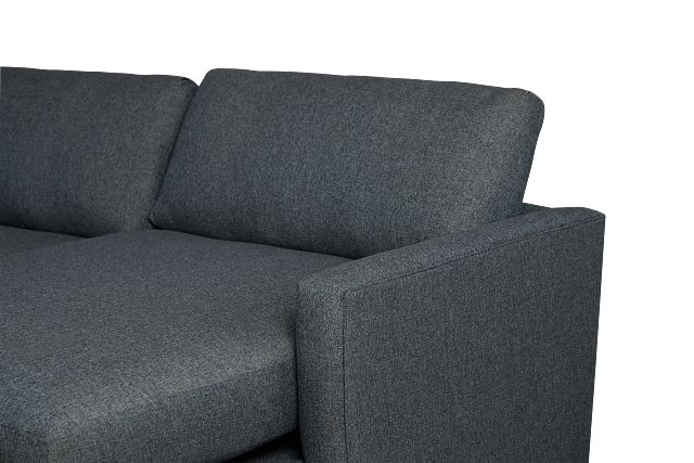 Noah Dark Gray Fabric Large Right Chaise Sectional