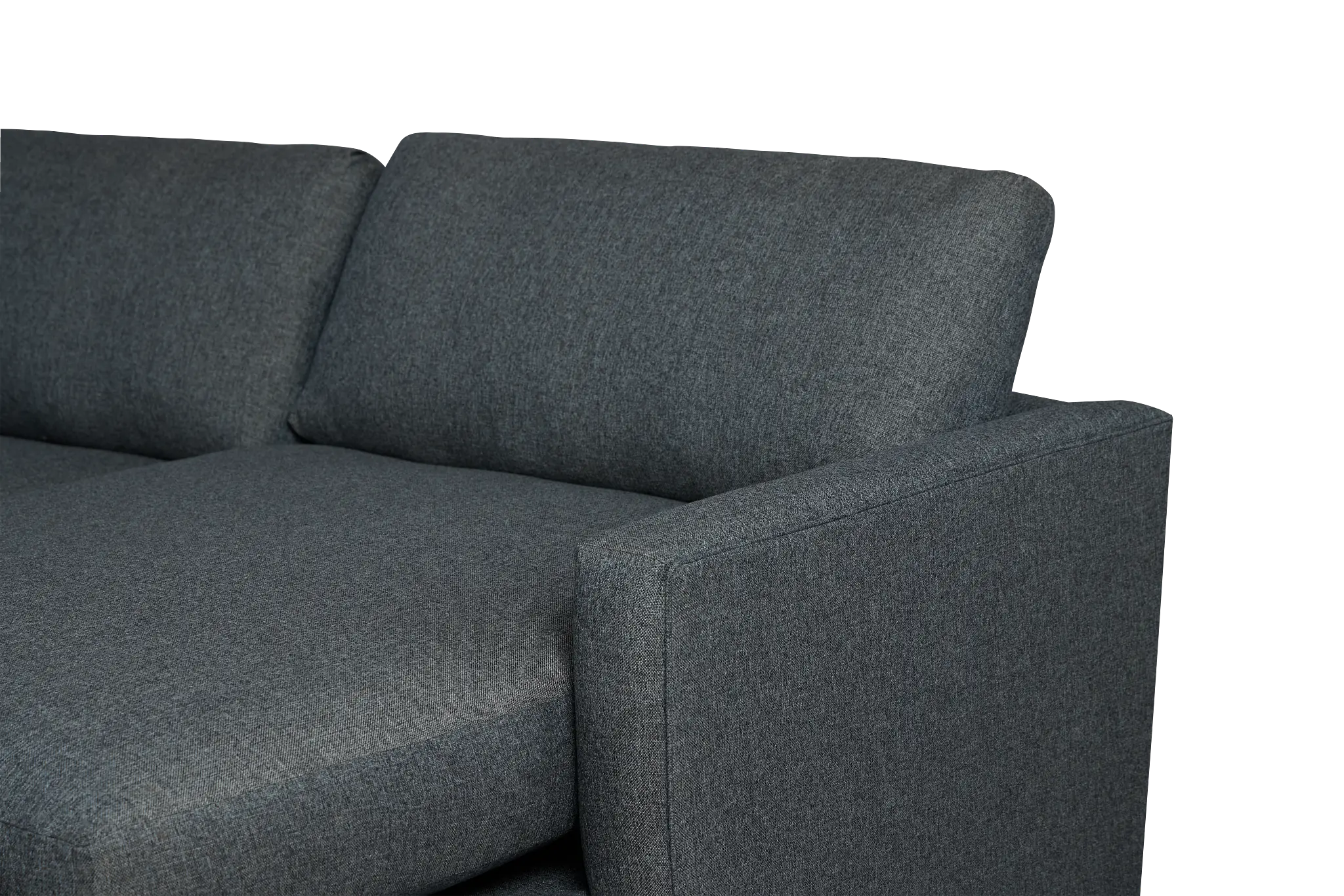 Noah Dark Gray Fabric Large Right Chaise Sectional Noah Dark Gray Fabric Large Right Chaise Sectional