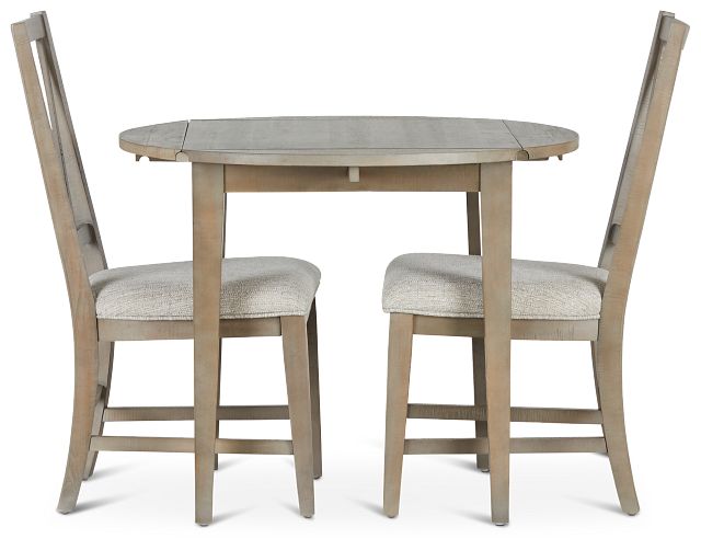 Heron Cove Light Tone 38" Table & 2 Chairs (3)