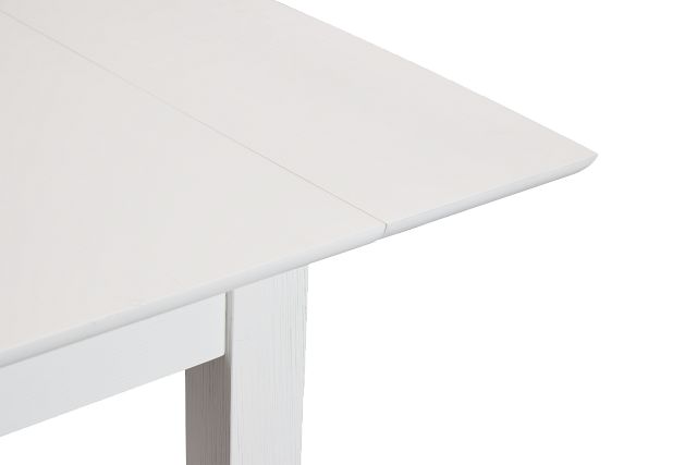 Woodstock White Drop Leaf Rectangular Table