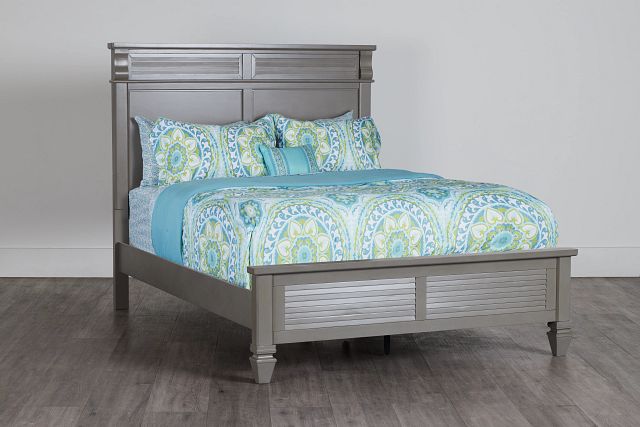 Marina Gray Panel Bed