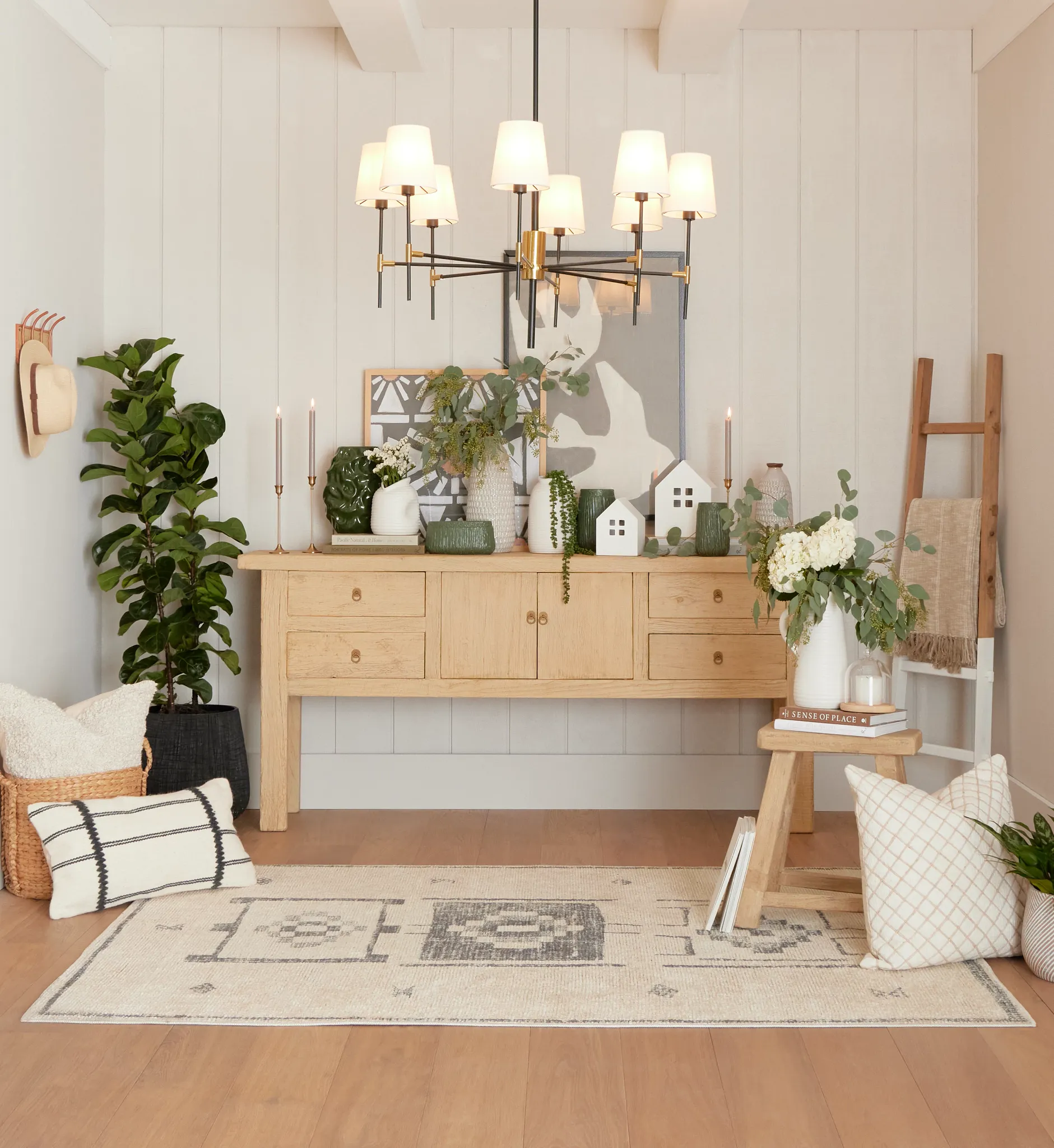 Hazel Light Tone 4-drawer Console Table