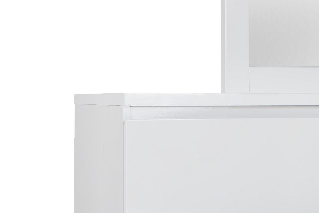 Mirabella White Dresser & Mirror