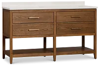 Alden Mid Tone 60" Double Bathroom Vanity