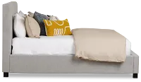 Monica Light Gray Uph Platform Bed