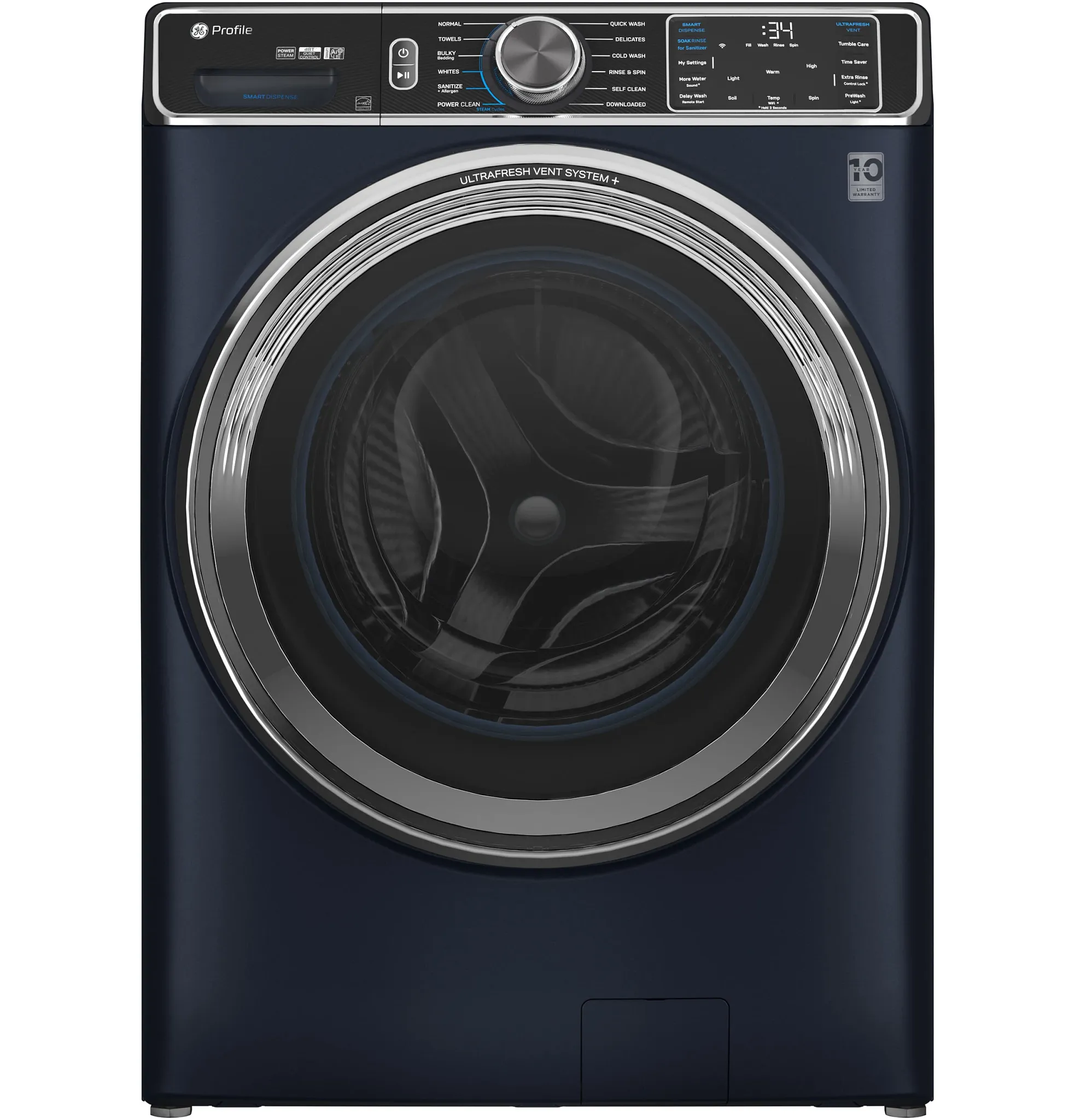 Ge Profile 870 Series Blue Front Load Washer