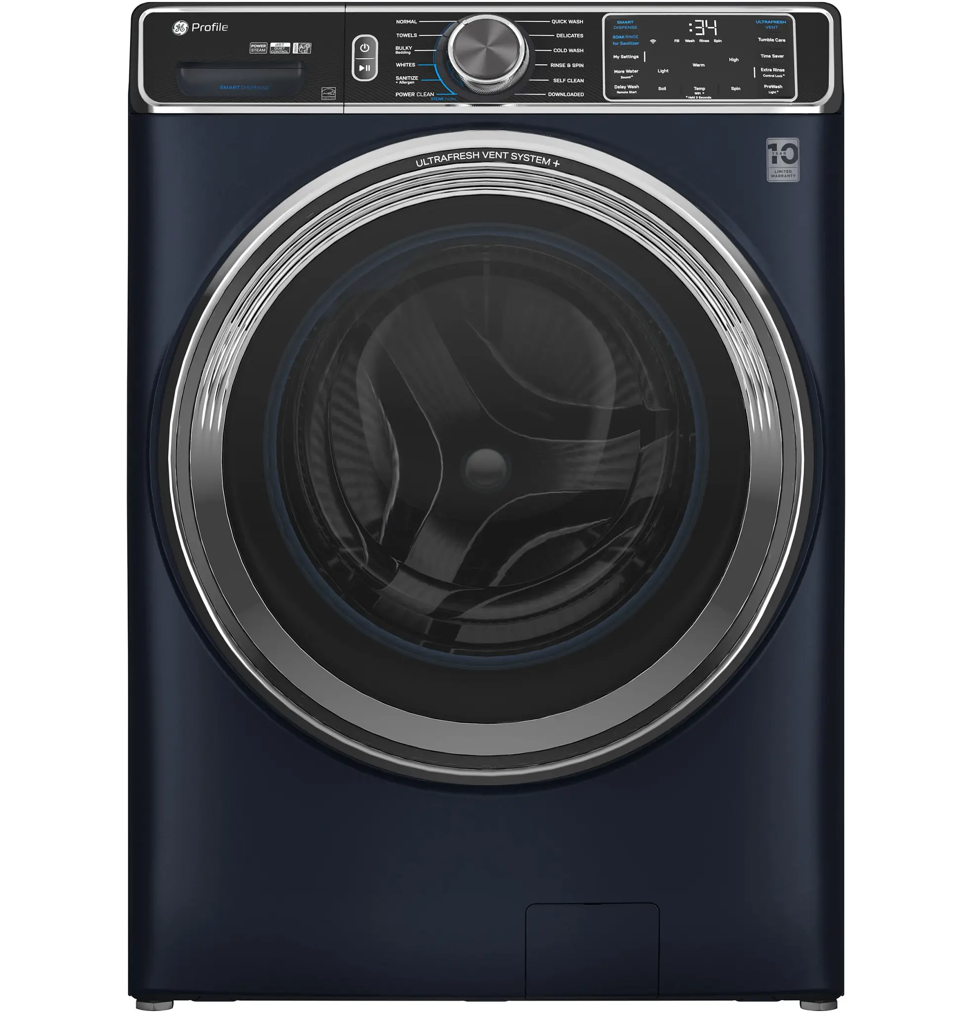 Ge Profile 870 Series Blue Front Load Washer Ge Profile 870 Series Blue Front Load Washer